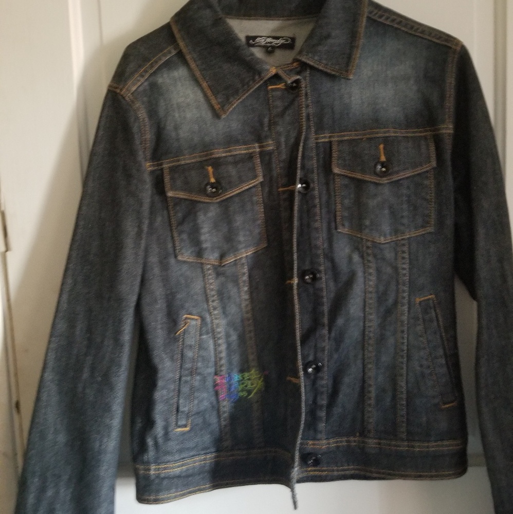 Ed hardy jean jacket